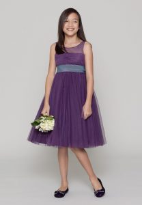 Plum Junior Bridesmaid Dresses