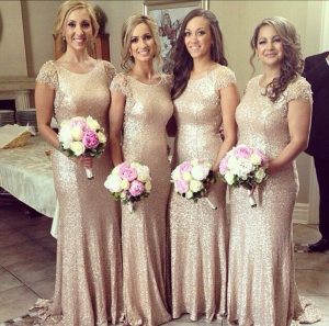 Sequin Bridesmaid Dresses Long