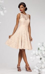 Short Lace Bridesmaid Dresses