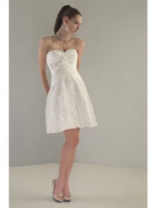 Short White Bridesmaid Dresses