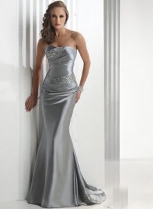 Silver Bridesmaids Dresses