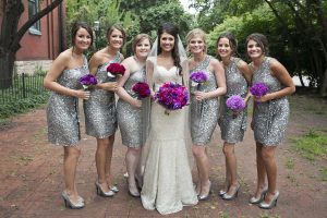 Silver Sequin Bridesmaid Dresses
