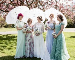 Vintage Bridesmaid Dresses with Lace