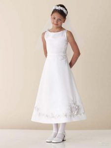 White Junior Bridesmaid Dresses