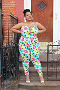 Floral Jumpsuit Plus Size