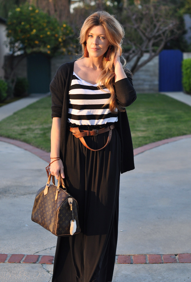 black wrap dress outfit