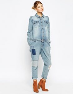 Maternity Denim Jumpsuit