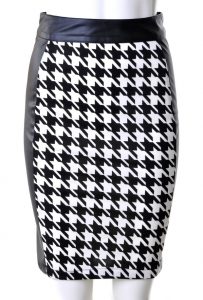 Pencil Skirt Black and White