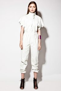 White Leather Jumpsuit