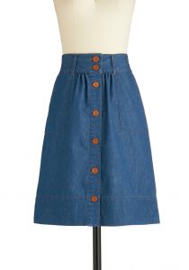 A Line Jean Skirt