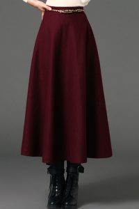 A Line Wool Skirt