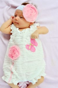 Baby Girl White Romper