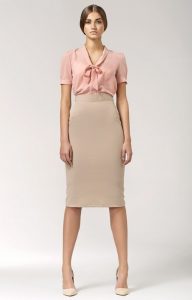 Beige Pencil Skirts