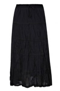 Black Cotton Skirt