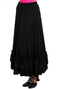 Black Flamenco Skirt