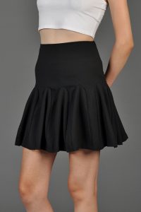 Black Gored Skirt