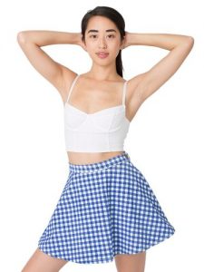 Blue Gingham Skirt