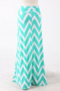 Chevron Maxi Skirt