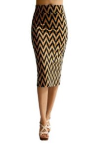 Chevron Pencil Skirt