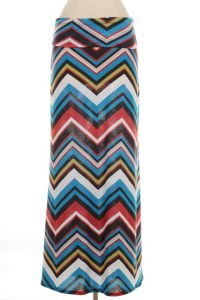 Chevron Print Skirt