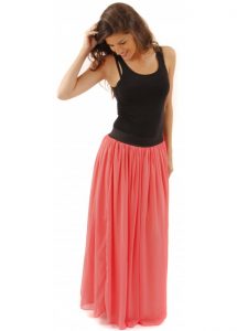 Coral Long Skirt