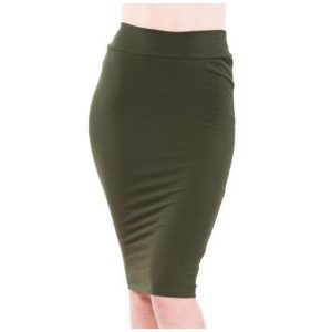 Cotton Stretch Pencil Skirt