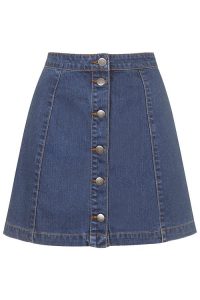 Denim A Line Skirt