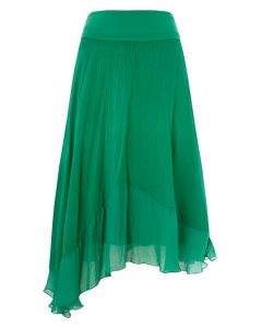 Green Silk Skirt