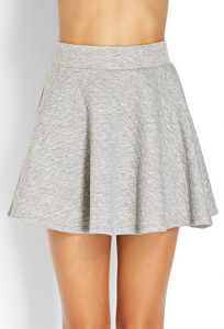Grey Quilted Skirt