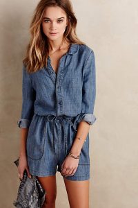 Jean Romper Shorts