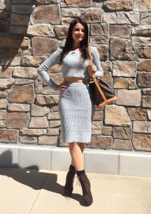 Knit Pencil Skirt Outfit