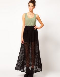 Lace Long Skirt