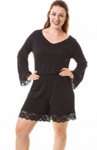 Lace Romper Plus Size