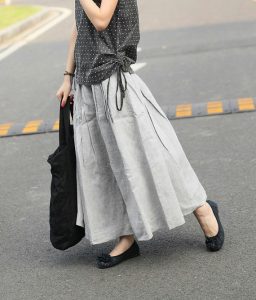 Linen Long Skirt