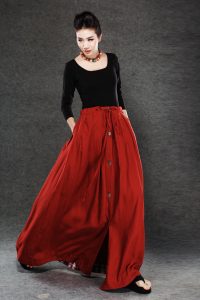 Long Linen Skirts