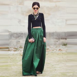 Long Satin Skirts