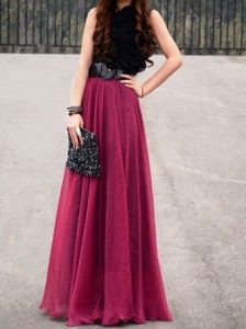 Long Silk Skirts