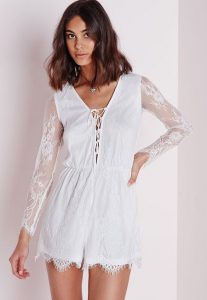 Long White Romper