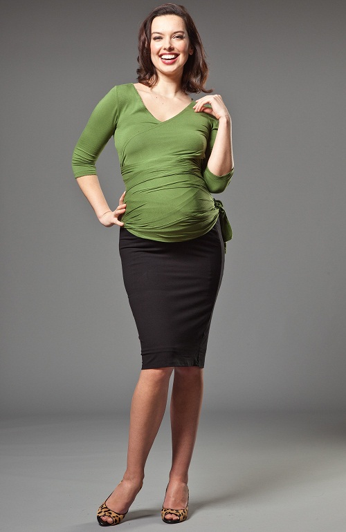 Maternity Pencil Skirt | DressedUpGirl.com