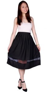 Mesh Midi Skirt