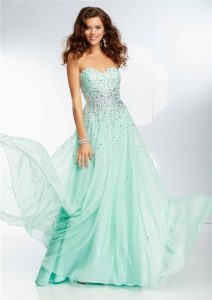 Mint Green Ball Gown