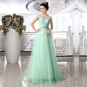 Mint Green Wedding Gown