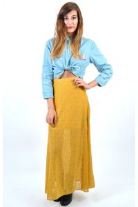 Mustard Maxi Skirt