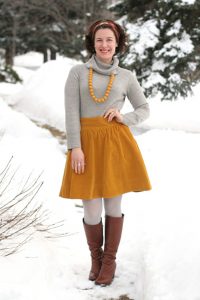 Mustard Skirt Outfits