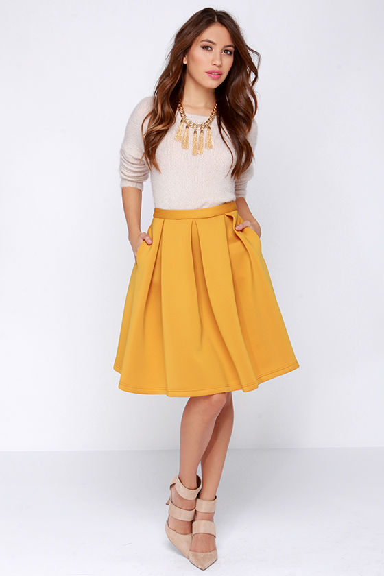 Mustard Skirt | Dressed Up Girl