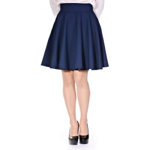 Navy A Line Skirt