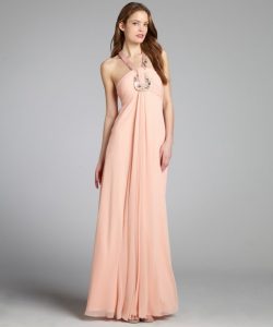 Peach Gown Design