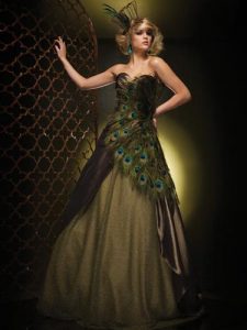 Peacock Ball Gown