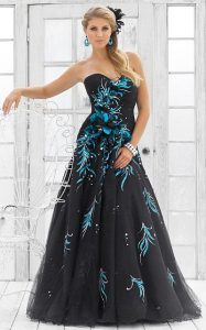 Peacock Evening Gown
