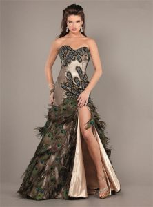 Peacock Feather Gown